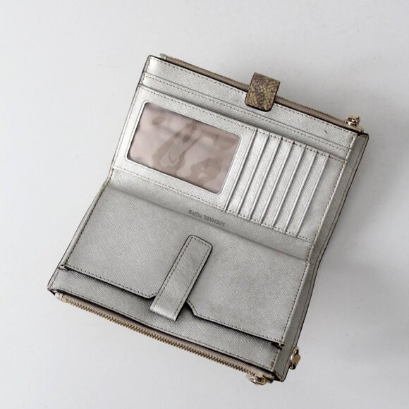 Michael Kors Python Embossed Leather Wallet - Picture 12 of 12